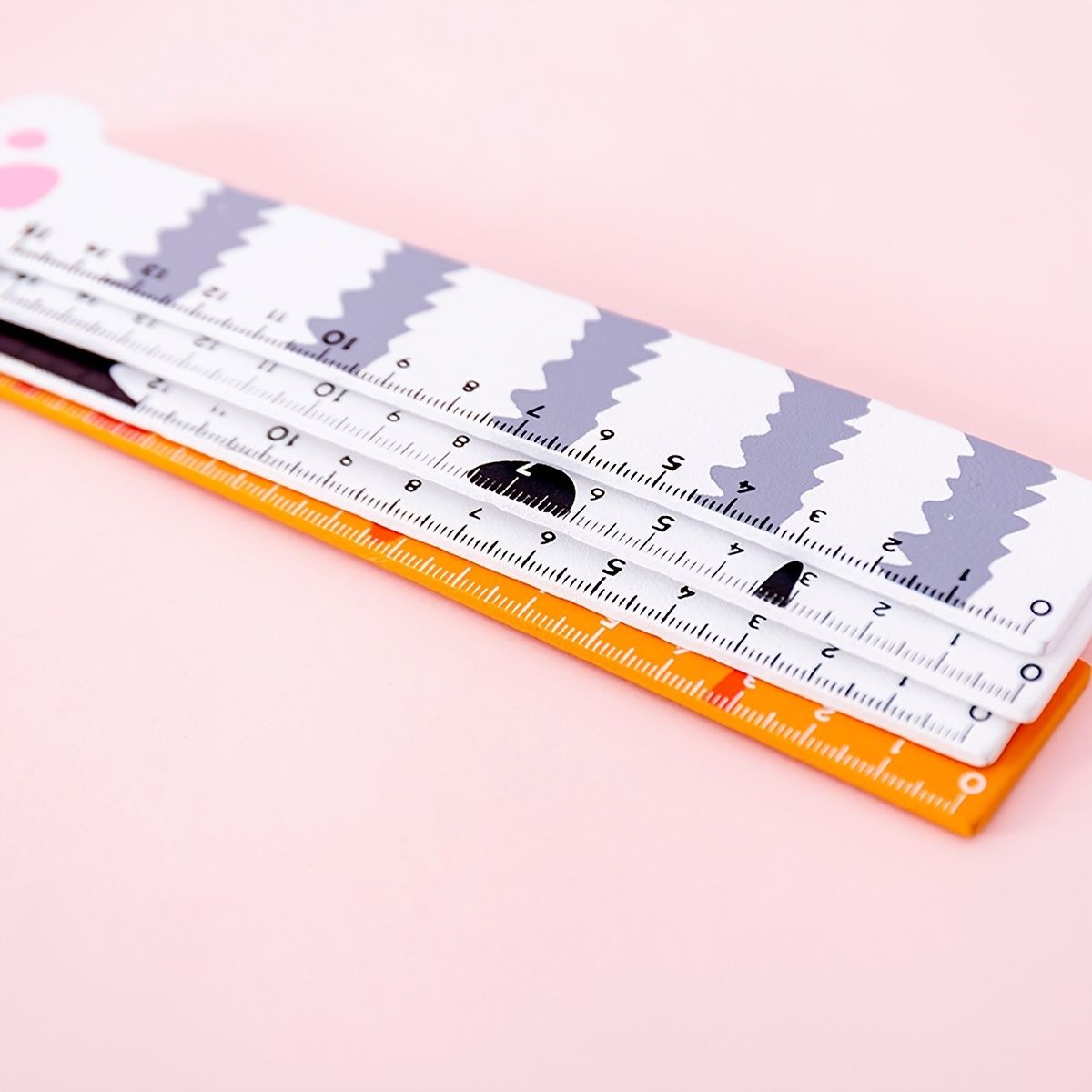 DIY 1pc Cute Cartoon Kawaii Cat Paw Ruler For Student Drawing Tools Stationery School Office Supplies