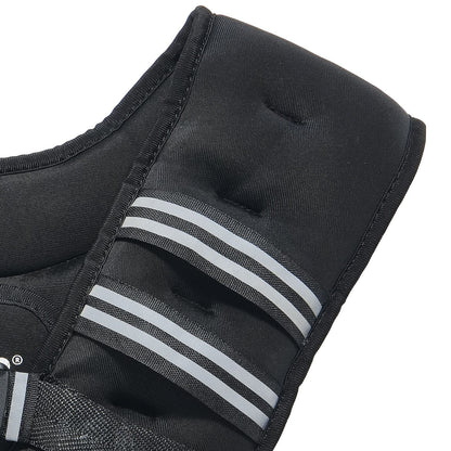 Weighted Vest, 30 lbs Weight Vest with Reflective Stripe, Adjustable Buckle Body Weight Vest for Men Women, Workout Equipment for Strength Training, Running, Jogging, Fitness, and Weight Loss
