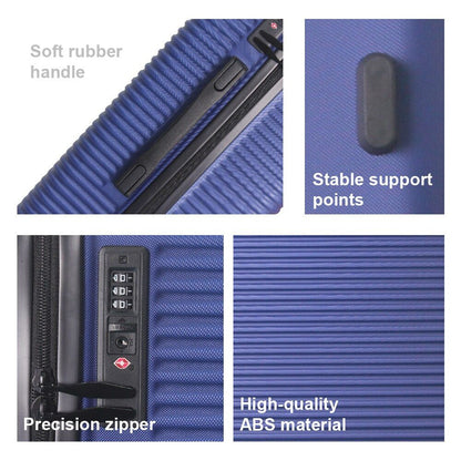 Luggage Sets ABS Hardshell 3pcs Luggage, Lightweight Durable Suitcase sets Spinner Wheels Suitcase with TSA Lock 20''24''28'' Available(Blue)
