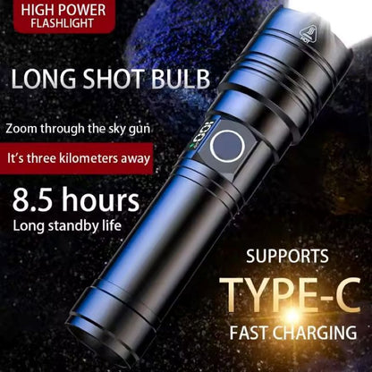Portable LED Rechargeable Flashlight for Night Walking