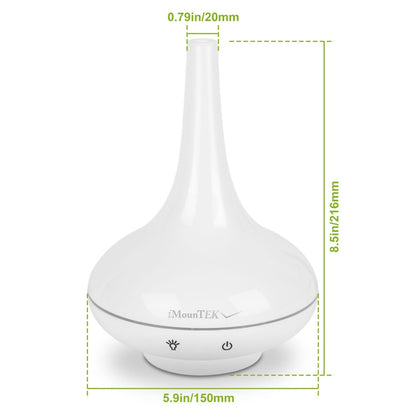 Ultrasonic Cool Mist Humidifier 200ml Aroma Essential Oil Diffuser with Colorful Lights Waterless Auto Off for Office Home Yoga Spa