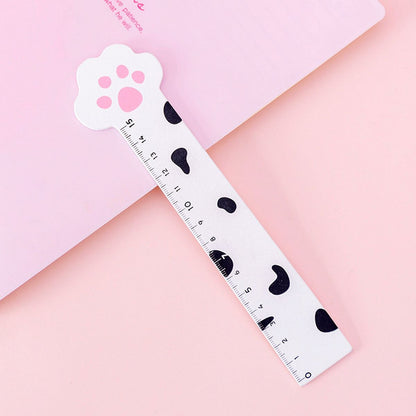 DIY 1pc Cute Cartoon Kawaii Cat Paw Ruler For Student Drawing Tools Stationery School Office Supplies