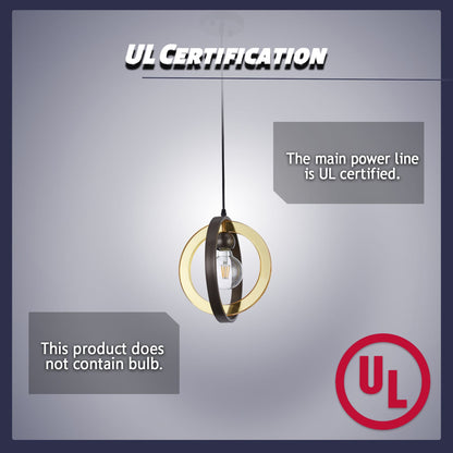 1-Light Matte Antique Bronze Chandelier(Bulb Not Included)