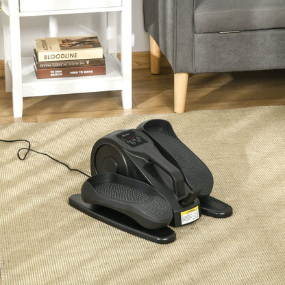 Under Desk Elliptical Foot Pedal Exerciser with Adjustable Speed Remote LCD
