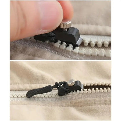 No Sew Zipper Repair Kit - Complete Set with Tools for Clothes Jeans Bags Suitcases