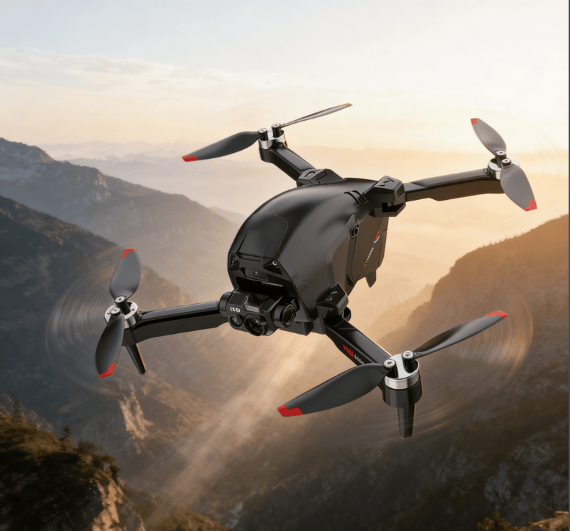 CS16-Dual Camera-4K HD Camera Drone, equipped with a 3-axis gimbal, GPS automatic return, foldable quadcopter, suitable for adults - long battery life, follow mode