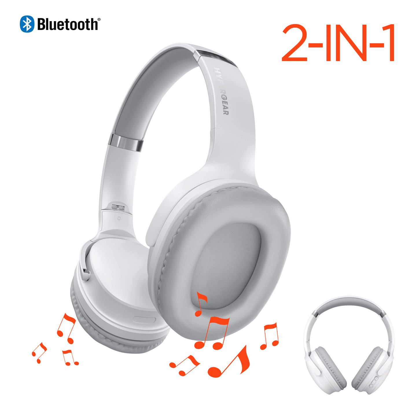 HyperGear Flip 2-in-1 Headphones Plus Speaker