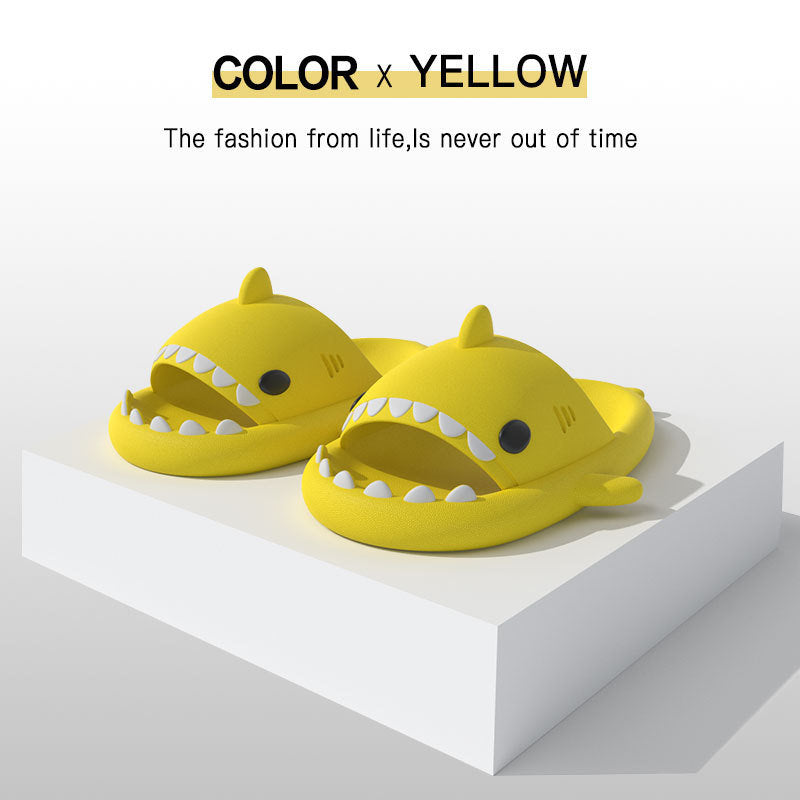 Summer Slippers Female Lovely Shark Shape Slides Outdoor Women Shoes Kids Children Flip Flops Men Couples Cartoon EVA Wholesale