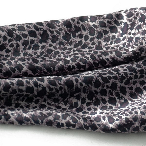 Blando Burgundy Elegant Stylish Leopard Design Natural Silk Scarf/Wrap/Shawl(Large)