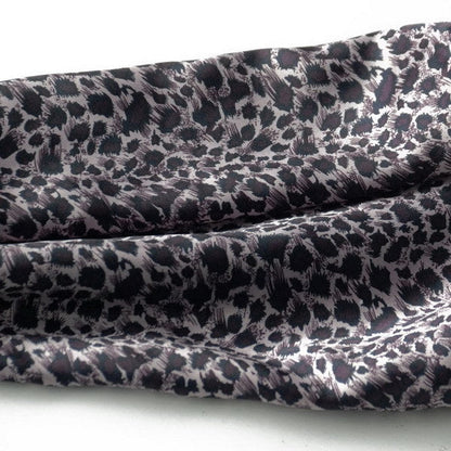 Blando Burgundy Elegant Stylish Leopard Design Natural Silk Scarf/Wrap/Shawl(Large)