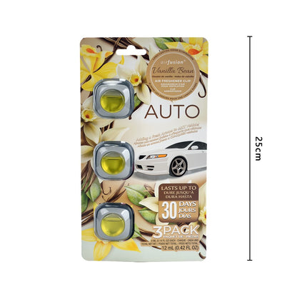 3 Pack Car Air Fresheners - Long Lasting Vent Clips For Men & Women, 3 Pack Up To 90 Days Fits All Car Refresher Odor Eliminator, New Car Scent Variety Pack