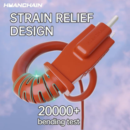 Indoor Outdoor Extension Cord 25 ft Waterproof, 16/3 Gauge Flexible Cold-Resistant Appliance Extension Cord Outside, 13A 1625W 16AWG SJTW, 3 Prong Electric Cable Orange, ETL