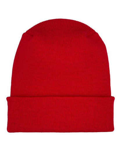 HAAKWEAR Theta-Stitch Cuffed Beanie - Designed and Made in USA (Patent Pending Design) - Scarlet Red