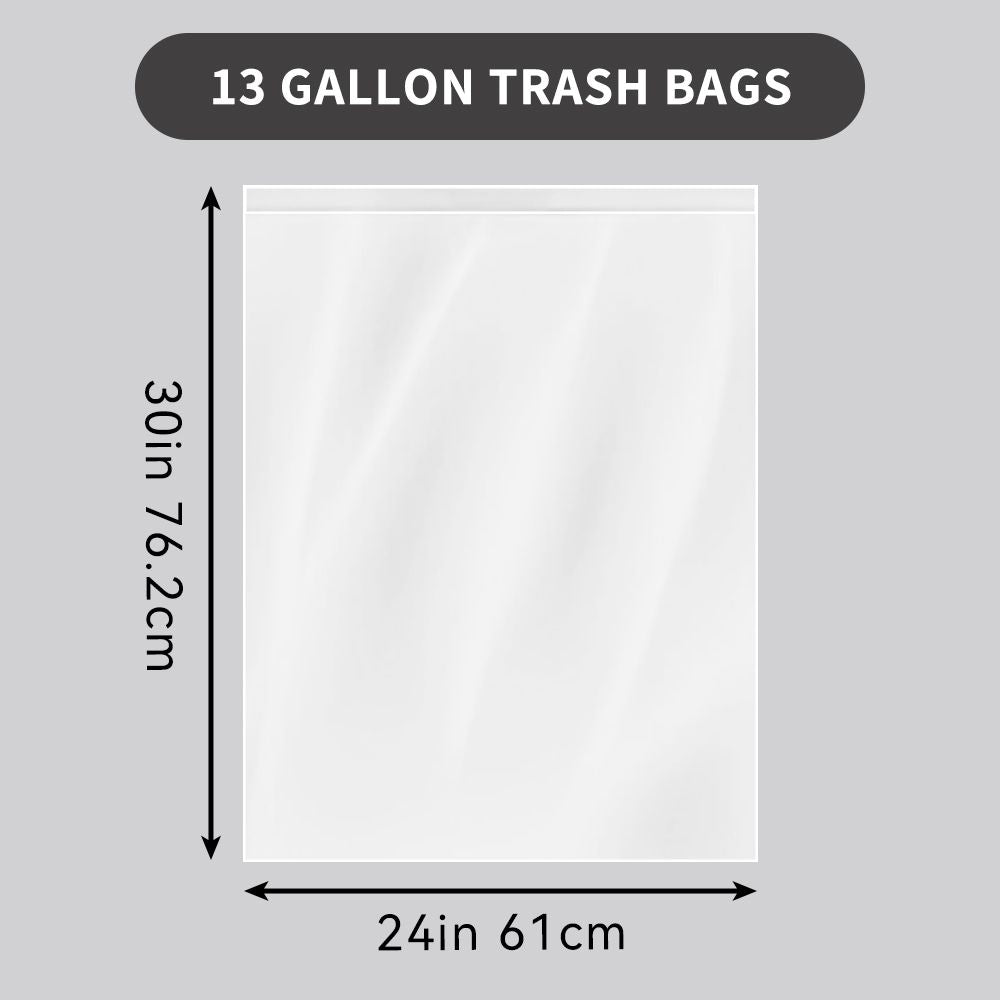 130 Bags 13 Gallon Expandable Heavy-Duty Plastic Multipurpose Disposable Garbage Bags-Super Strong, Leak-Resistant, And Odor-Proof For Bedroom, Kitchen, Living Room, Outdoor, And Toilet