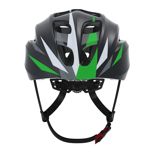 Bicycle Bluetooth helmet. (BT4.1 Bluetooth mode, 2X1W stereo phone, voice navigation GPS, MP3 music, ARGB LED dazzling tail light + left. Right turn signal lamp)