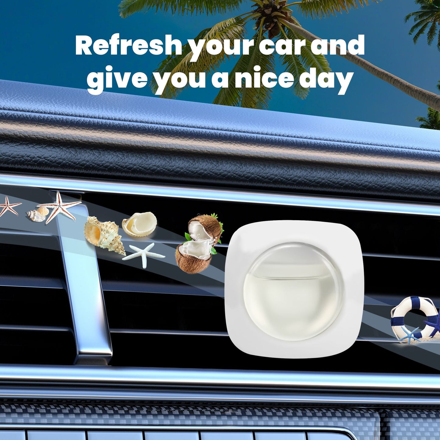 3 Pack Car Air Fresheners - Long Lasting Vent Clips For Men & Women, 3 Pack Up To 90 Days Fits All Car Refresher Odor Eliminator, New Car Scent Variety Pack