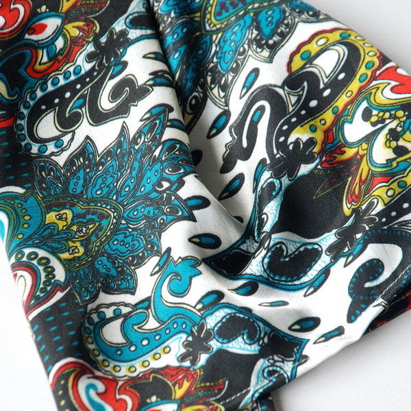 Blando Sea Green Distinctive Stylish Paisley Pattern Fashion Soft Silky Scarf/Wrap/Shawl(Small)