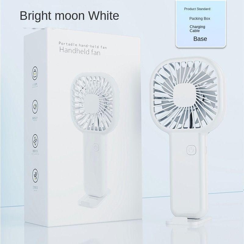 USB mini fan cartoon handheld fan portable desktop charging home electric fan gift