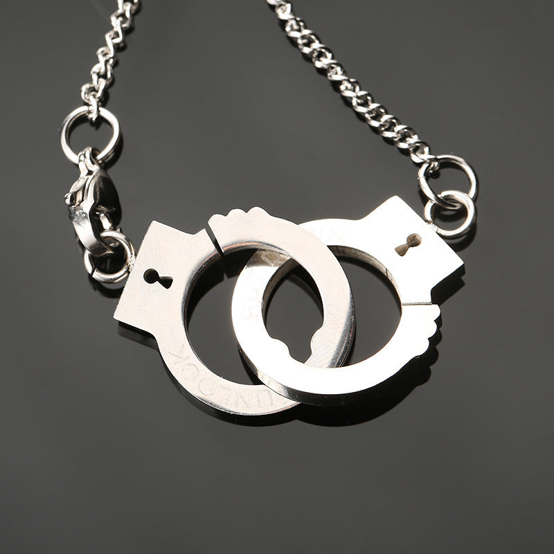 Handcuff Pendant Necklace Fashion Friendship Necklaces Stainless Steel Necklaces for Women