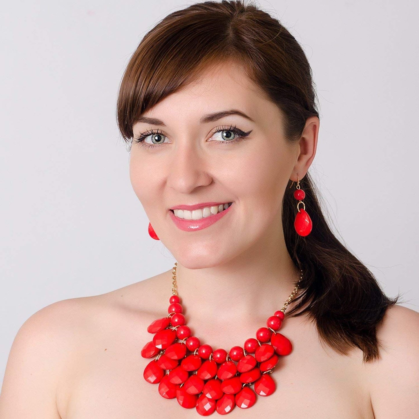 Jane Stone Fashion Statement Collar Necklace Vintage Openwork Bib Costume Jewelry