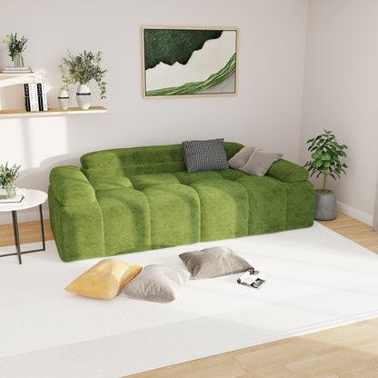 Modern Sofa Bed,Velvet Sleeper Couch,3 Seater Tufted Sofa,And Adjustable Backrests For Small Spaces, Living Room, Bedroom