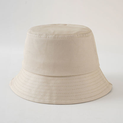 Spring and summer new fisherman hat simple solid color Korean version sun hat foldable men and women can wear basin hat