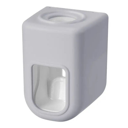 1pc Electric Toothbrush Holder Couple Toothbrush Holder Lazy Person Automatic Toothpaste Squeezing Device Wall Mounted Non Perforated Toothpaste Toothbrush Holder In Bathroom