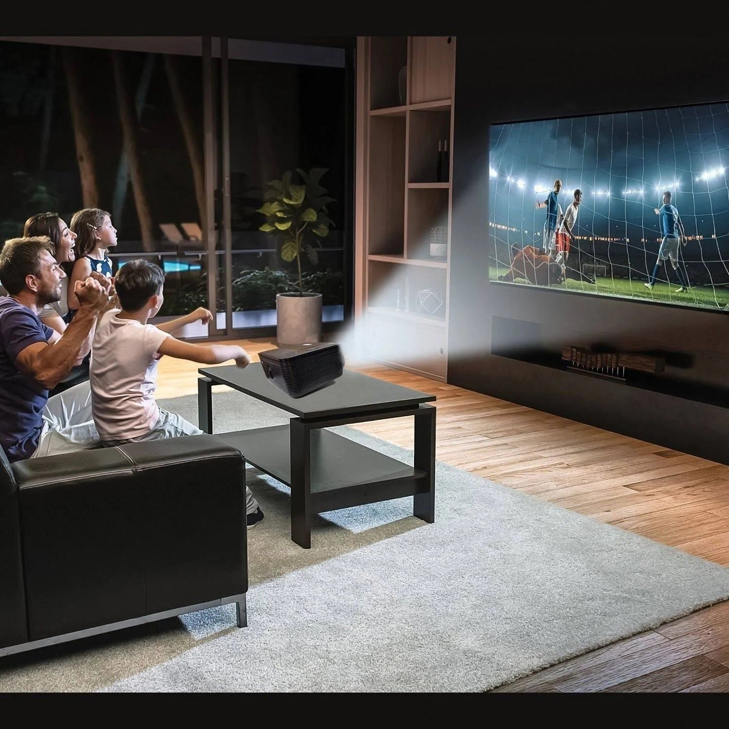Naxa 150" Home Theater 720P LCD Projector with Built-In DVD Player