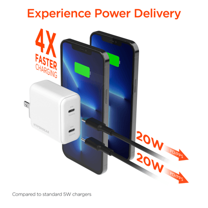 HyperGear PD40W Dual USB-C Wall Charger