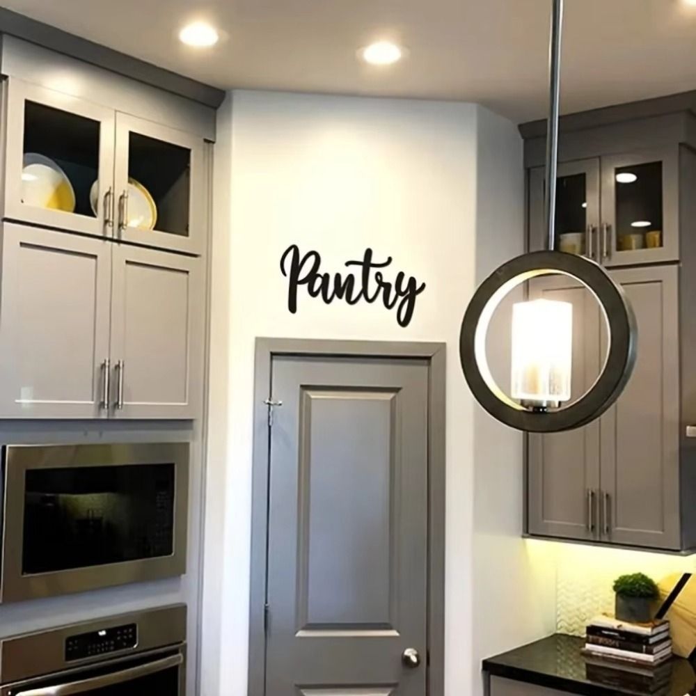 CIFbuy Metal Baked Paint Pantry Sign Wall Art Modern Kitchen Pantry Decor (TikTok, temu pickup)