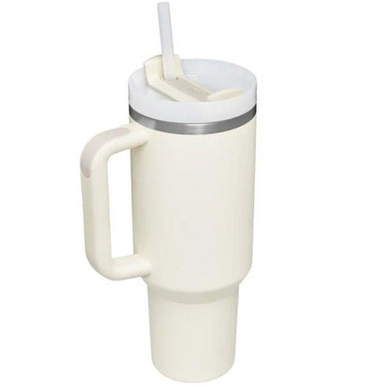 Mug Tumbler with Handle Insulated Tumbler with Lids Straw Stainless Steel Coffee Cups with Adjustable Strap Water Bottle Pouch