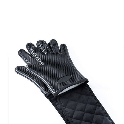 Household Gloves Oven Mitts Kitchen Heat Resistant Silicone Double Insulation Pad for Cooking, Baking, Grilling