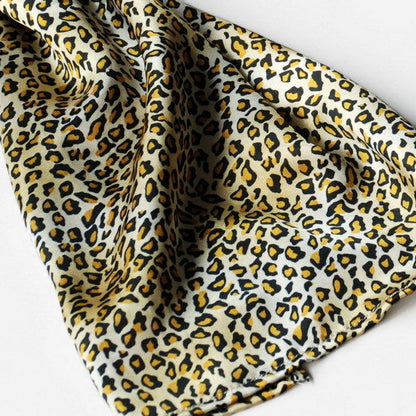Blando Tangerine Elegant Leopard Print Comfy Silky Scarf/Wrap/Shawl(Small)