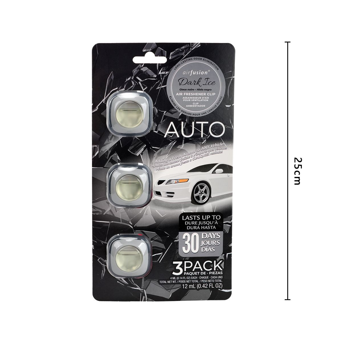 3 Pack Car Air Fresheners - Long Lasting Vent Clips For Men & Women, 3 Pack Up To 90 Days Fits All Car Refresher Odor Eliminator, New Car Scent Variety Pack