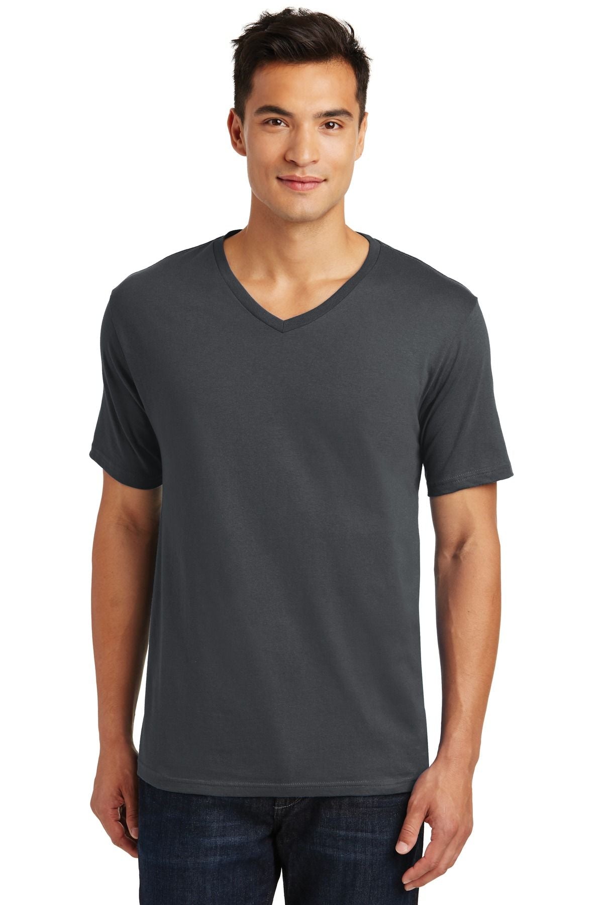 District Made Mens Perfect Weight V-Neck Tee DT1170