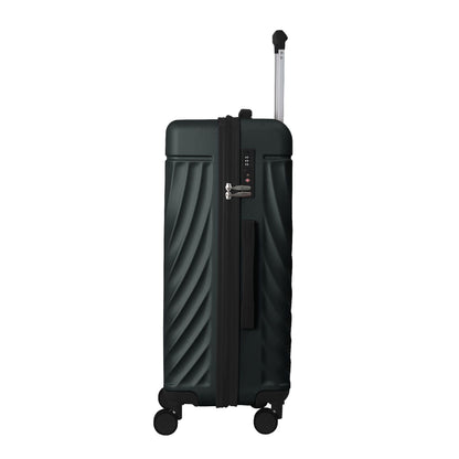 Luggage Sets ABS Hardshell 3pcs Luggage, Lightweight Durable Suitcase sets Spinner Wheels Suitcase with TSA Lock 20''24''28'' Available(Dark Green)