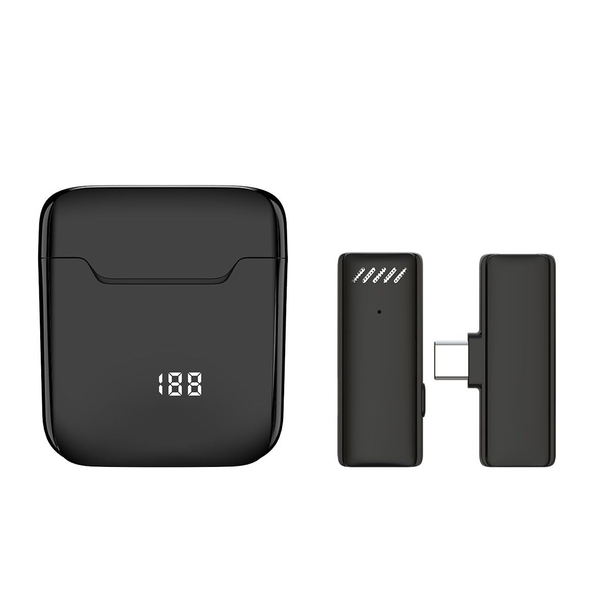 Cross border new wireless lavalier microphone with charging chamber; mobile phone live broadcast; outdoor recording; noise reduction radio microphone