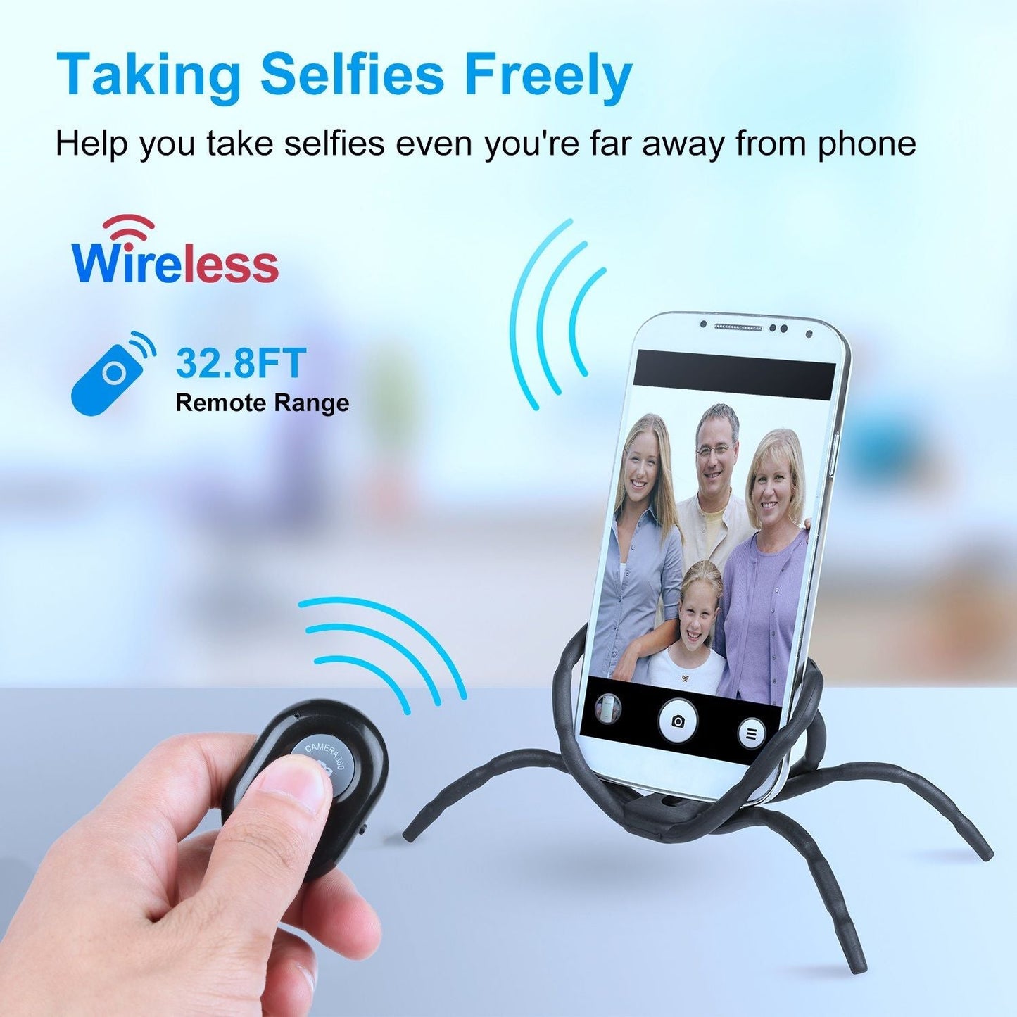 Flexible Spider Phone Stand Bendable Spider Phone Holder Phone Selfie Remote Cradle
