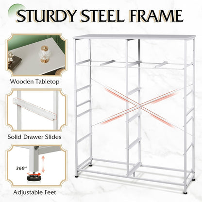 Tall Dresser for Bedroom with 12 Drawers, Dressers & Chests of Drawers, Fabric Dresser for Closet, Living Room, Storage Dressers with Storage Drawers, Steel Frame, Wood Top