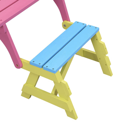 KID'S MULTI-FUNCTIONAL ARM CHAIR,TABLE+ 2 BENCHES (All-in-one)