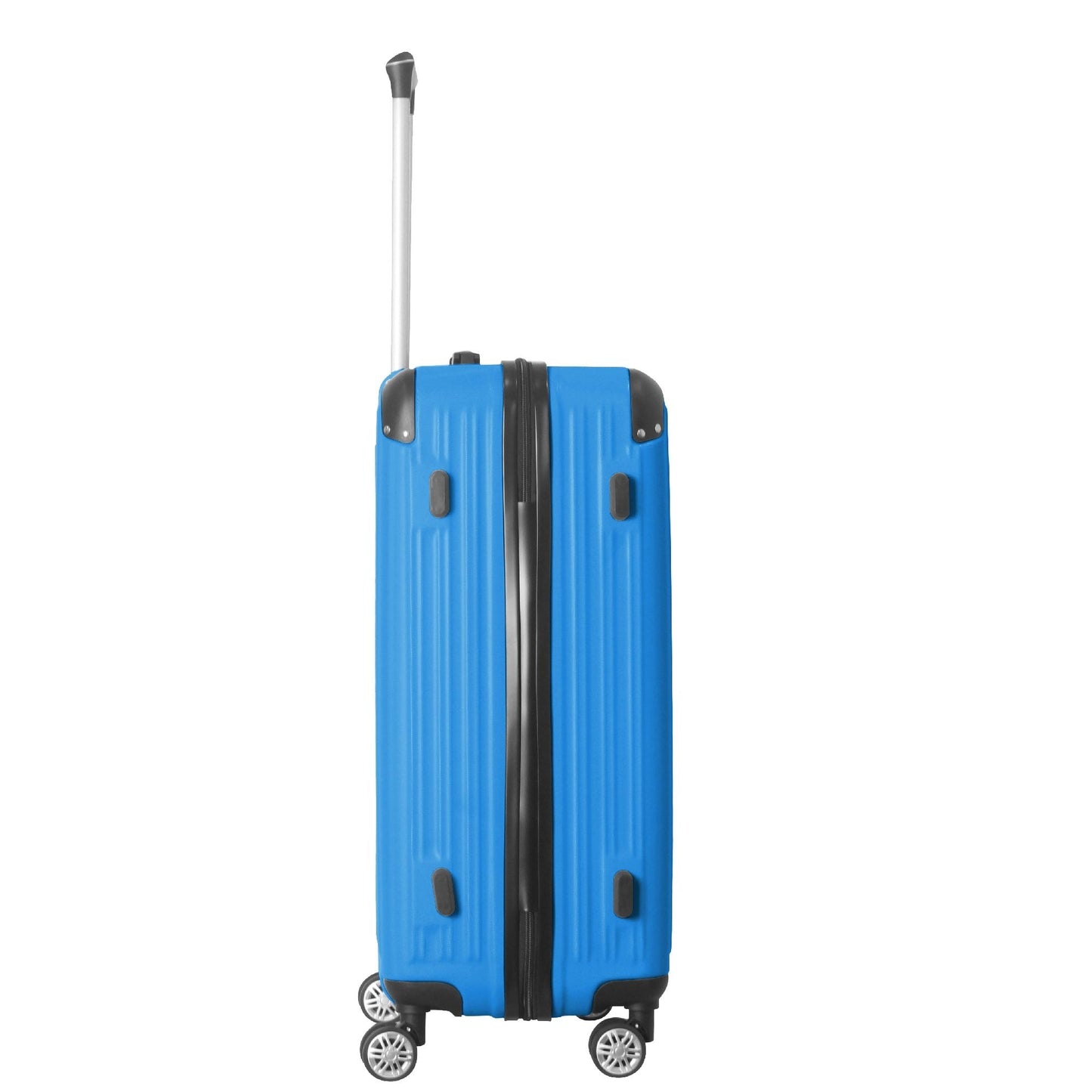 3-Piece Lightweight ABS Hardshell Luggage Set (20", 24", 26") in Deep Blue with Spinner Wheels, TSA Lock, and Adjustable Telescopic Handle - Durable Travel Suitcases