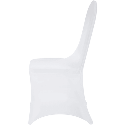 100PCS White Chair Covers Stretch Spandex Folding for Wedding Party Dining