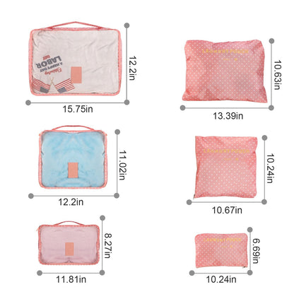 9Pcs/Set Clothes Storage Bags Water-Resistant Travel Luggage Organizer Clothing Packing Cubes for Blouse Hosiery Stocking Underwear
