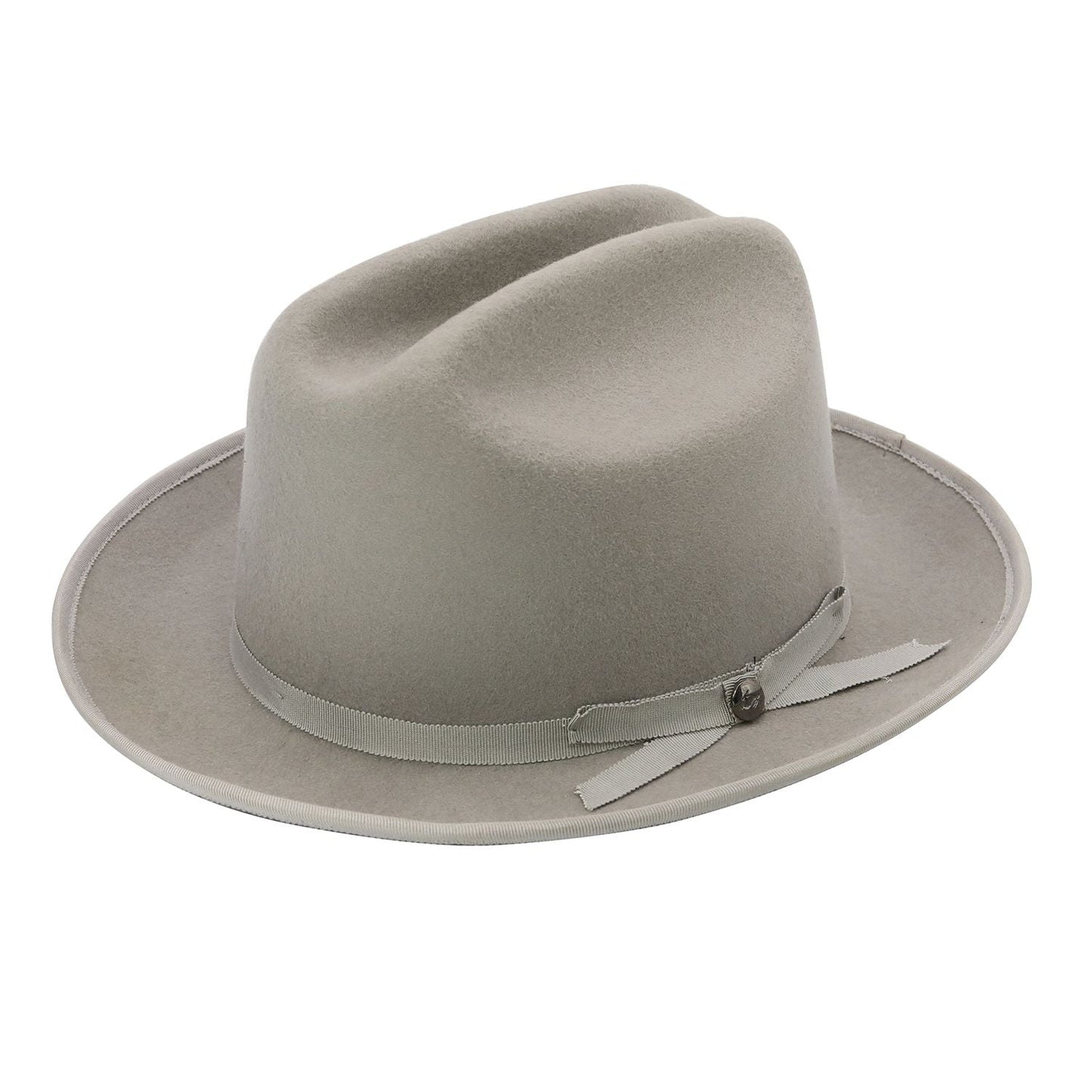 Rough Road Wool Felt Grosgrain Band Fedora Hat
