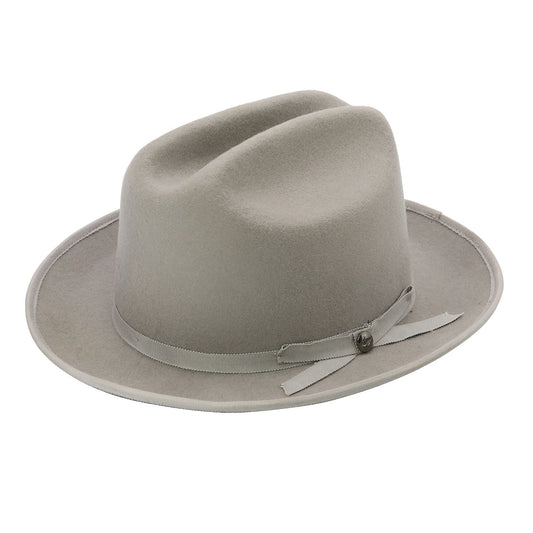 Rough Road Wool Felt Grosgrain Band Fedora Hat