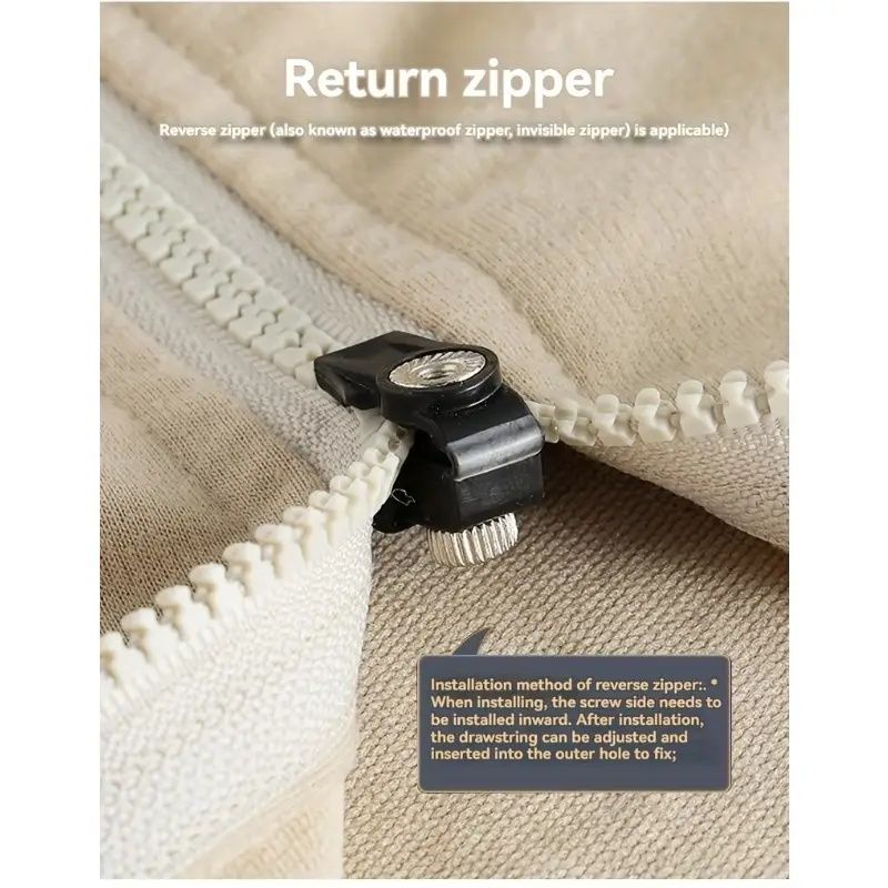 No Sew Zipper Repair Kit - Complete Set with Tools for Clothes Jeans Bags Suitcases