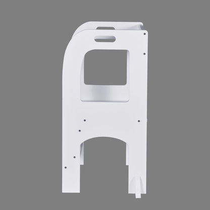 Child Standing Tower;  Step Stools for Kids;  Toddler Step Stool for Kitchen Counter;  White