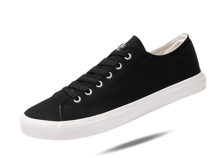 Fear0 NJ Simple Black/White Skateboard Gum Grip Skateboard Canvas Sneakers Men