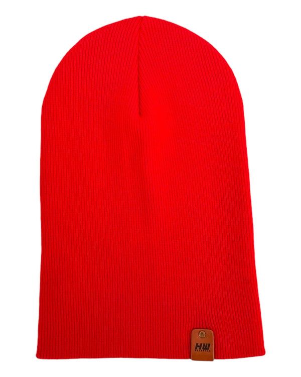 Cuffed Traditional Solid Scarlet Red