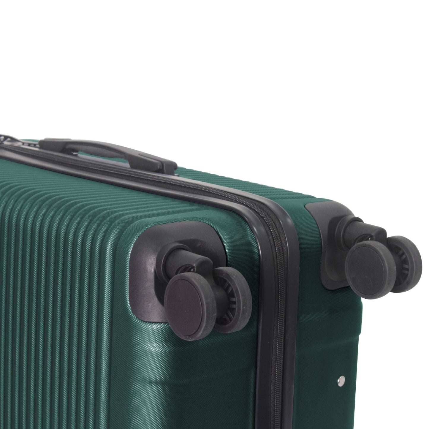 Luggage Sets ABS Hardshell 3pcs Luggage, Lightweight Durable Suitcase sets Spinner Wheels Suitcase with TSA Lock 20''24''28'' Available(Dark Green)